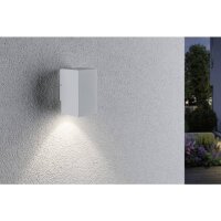 Paulmann Flame LED Außenleuchte Weiß IP44 3,8W 3000K Warmweiß Aluminium Wandleuchte 230V