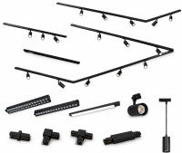 MRail 230V Schienensystem in Schwarz GU10 Spots...