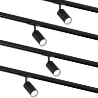 MRail 4x Spot GU10 Fassung Schwarz