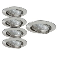 Paulmann Premium Einbauleuchten Set Power Flood LED 5x3W...