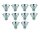10x  Paulmann 822.33 Halogen Reflektor Akzent mit Schutzglas FTH flood 30° 35W GU4