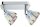 MILI Deckenleuchte 4W GU10 3000K 230V 1600 lumen Chrom