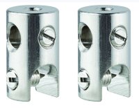 Paulmann WS L&E Seilklotz Seilsysteme 2er Pack max.150W/Stange max.300W Chrom 12V Met