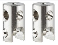 Paulmann WS L&E Seilklotz Seilsysteme 2er Pack max.150W/Stange max.300W Chrom 12V Met