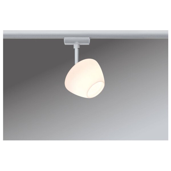 Paulmann URail Schienensystem Light&Easy Spot Zambaioni 1x40W GZ10 Chrom matt/Satin 230V Metall/Glas
